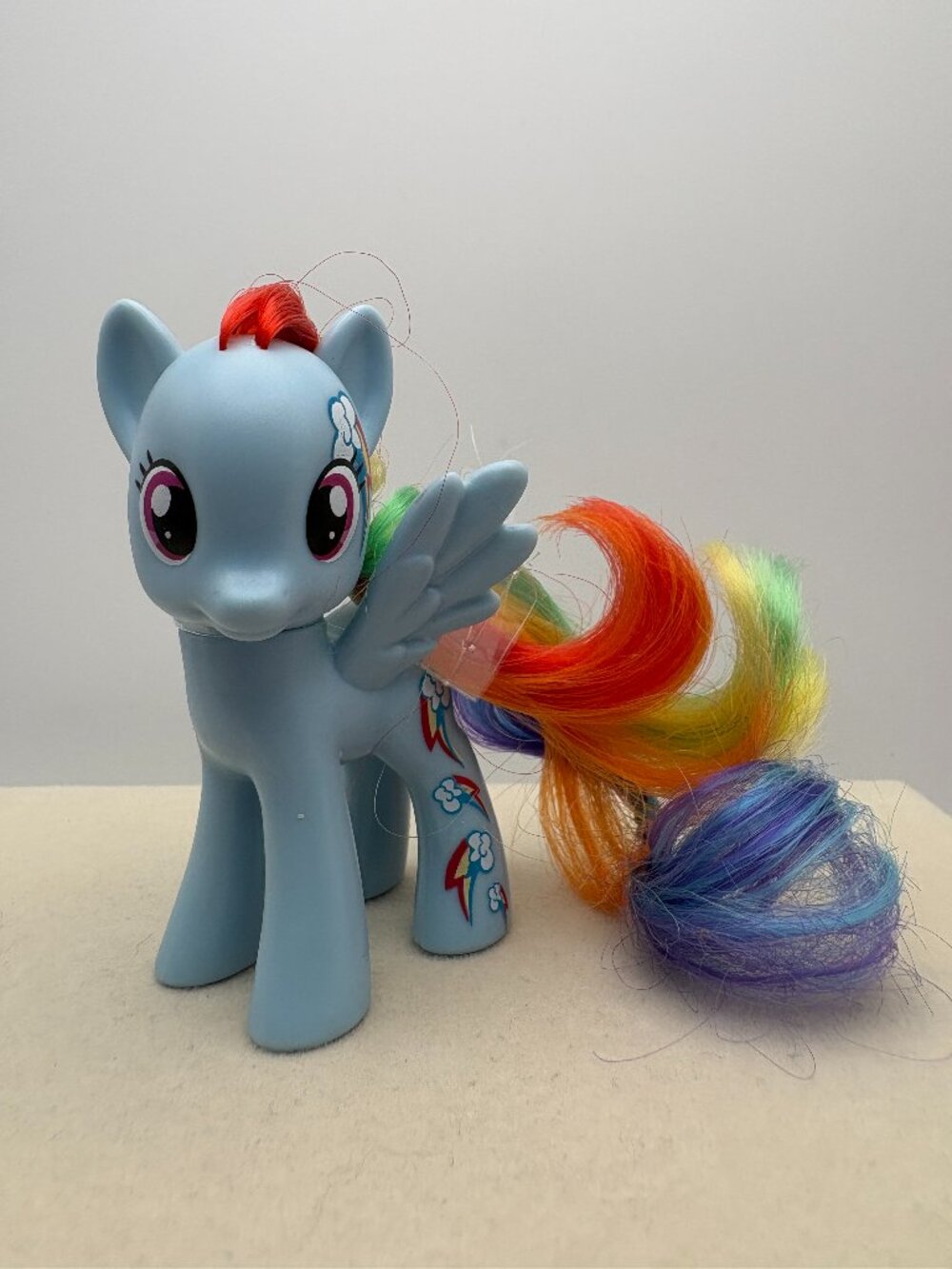 My Little Pony (MLP) Rainbow Dash 2010 G4 Brushable Cutie Magic Mark(MLP:LT2-55)